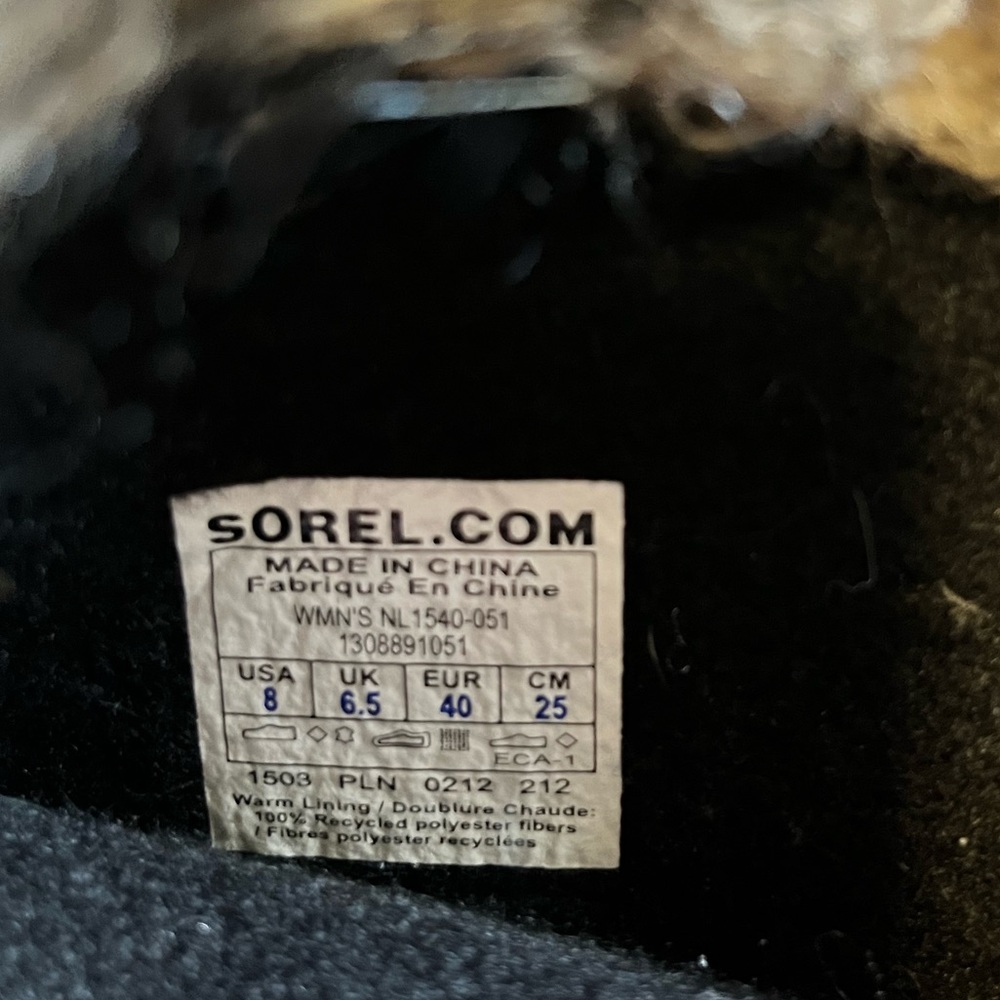 SOREL Brown Fur-Lined Weatherproof Boots Womens 8 - Picture 11 of 11